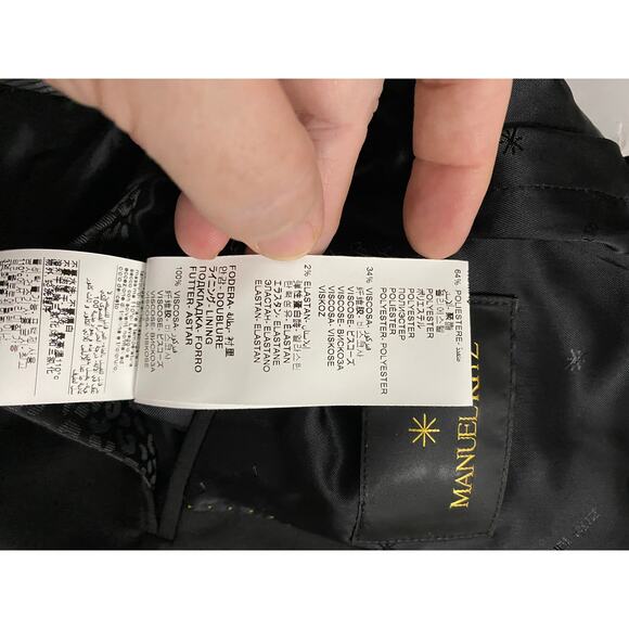 NWT Manuel Ritz black sport coat Italian size 48 - Picture 9 of 9